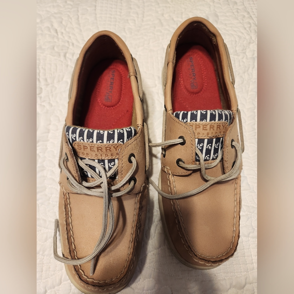 Sperry topsiders leather